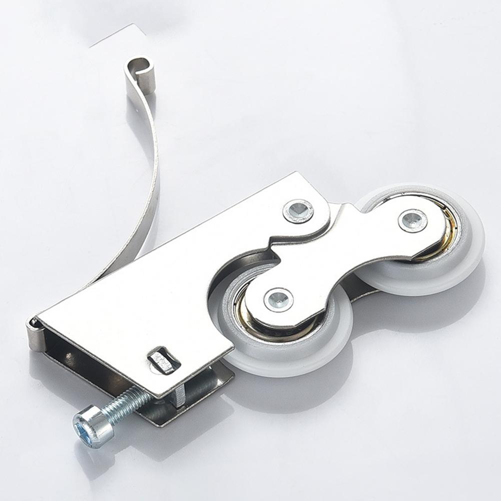 Concave Pulley White Sliding Door Pulley Improved Wardrobe Performance Noise-free Operation Convenient Package