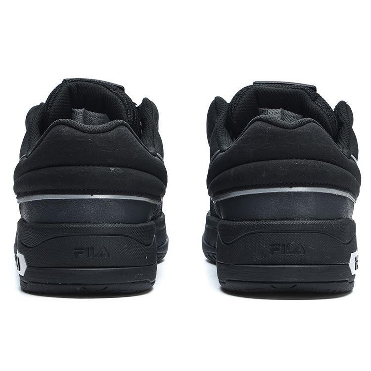 FILA Mix Fabric Synthetic Leather Comfortable Versatile Low-Top Sneakers Men sneakers Black F12M314203FBK