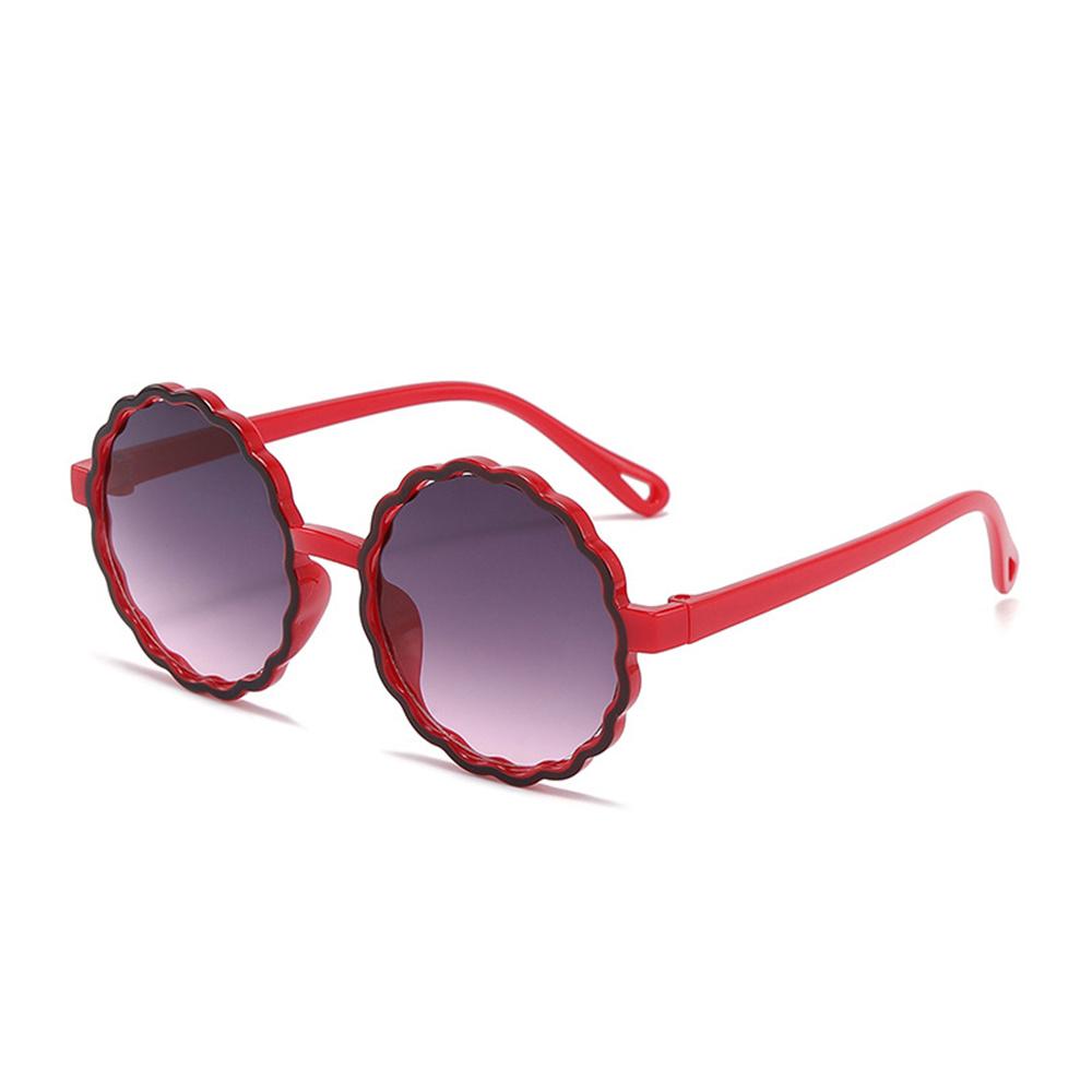 Kinder Niedliche Runde Wellenkanten Sonnenbrille Uv400 Mädchen Jungen Kinder Outdoor Beschattung Street Shot Brille Polarisiert Fahrbrille