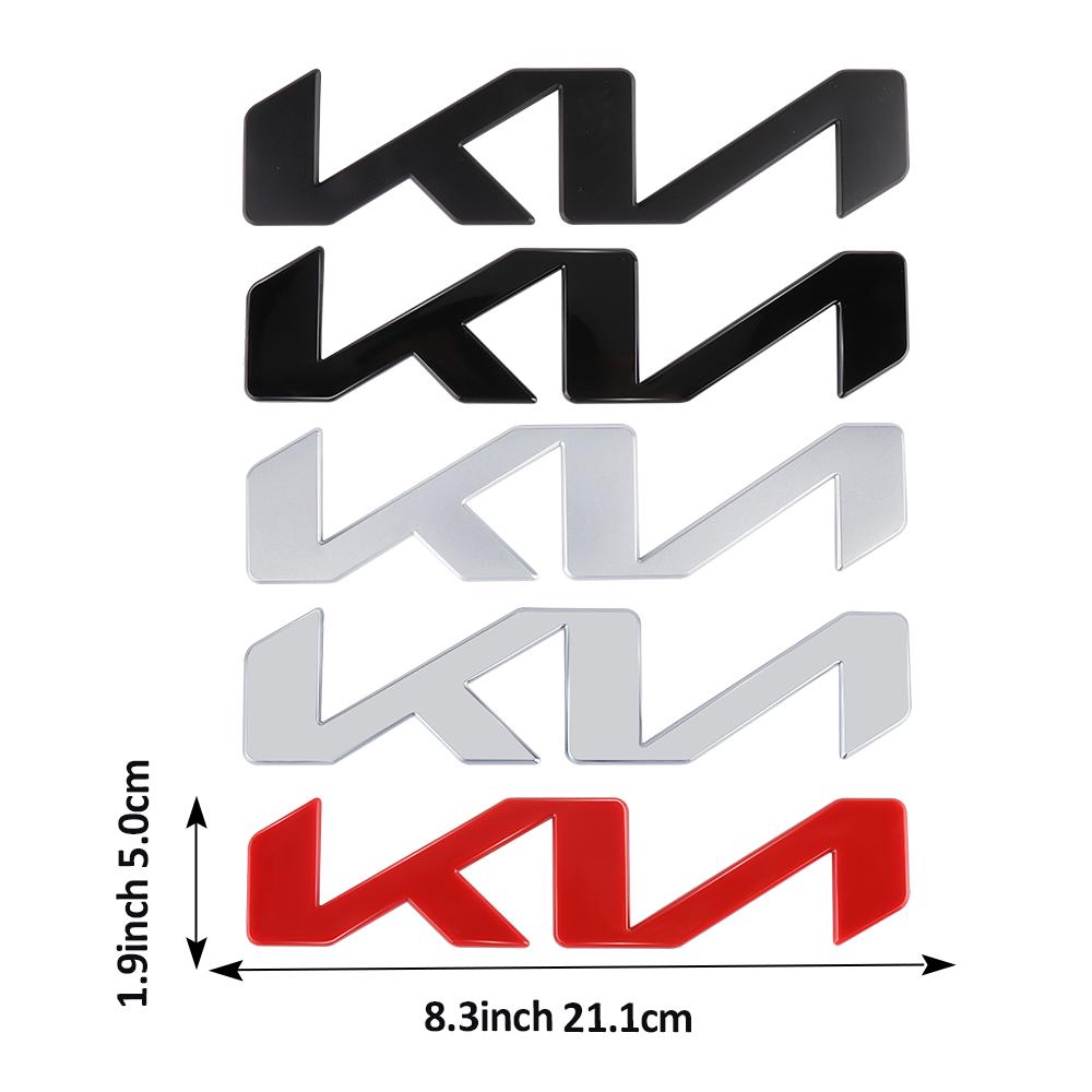AABJA1 13cm 15cm 17.1cm 21.1cm ABS Letter Logo Label Sticker Accessories For KIA Rio Ceed Sportage Cerato Soul Sorento Picanto Optima