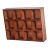 Wood Hanging Shadow Box Collectibles Display Case 38.5x7x29.5cm Wall Mounted Style A