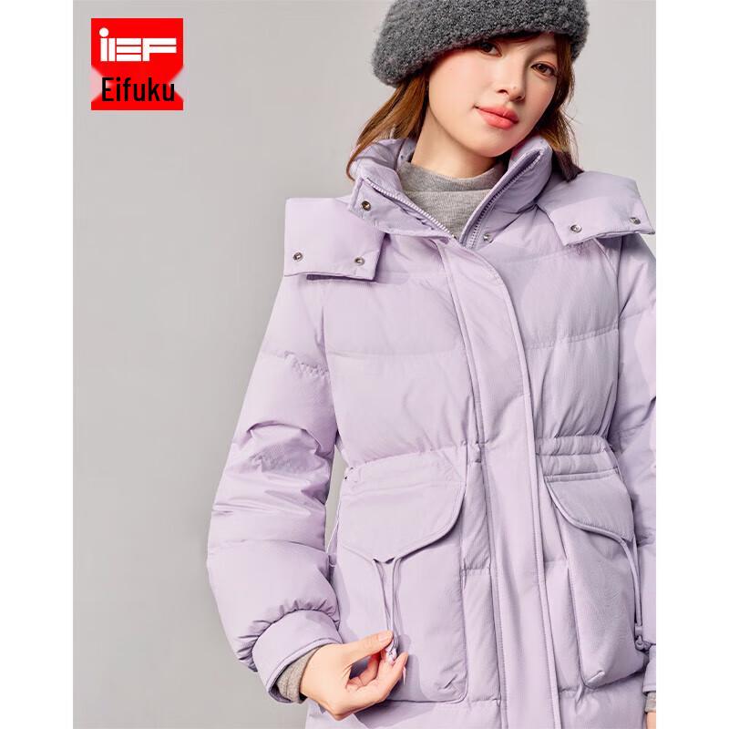 

IEF 2025 Winter Korean Style Versatile Warm Down Mid-Length Coat One Size
