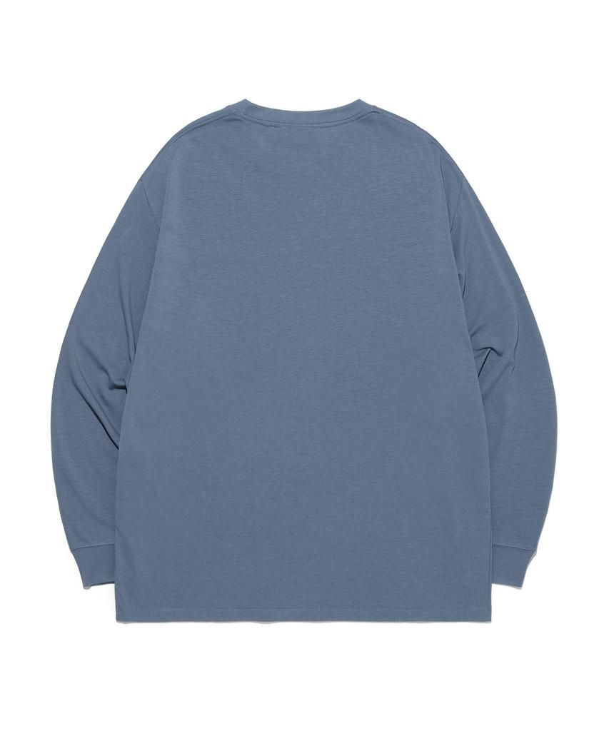 LEE Small Twitch Logo Long Sleeve T-Shirt Dusty Blue