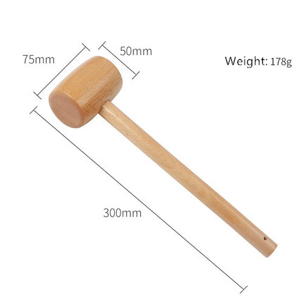 Mini Holzhammer Holzklöppel Mehrzweck DIY Spielzeughammer Handgefertigter Buchenholzhammer Massagehammer Zimmermann Installationswerkzeug