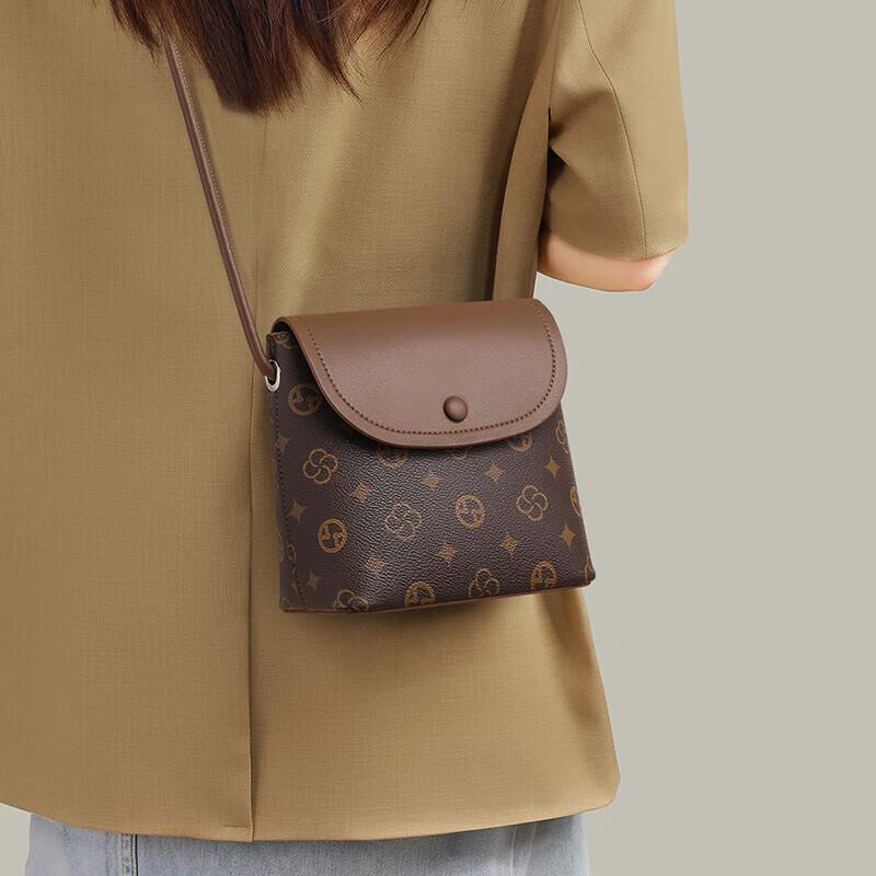 Love Sea Leather Handbag, Women's Crossbody Bag, Shoulder Phone Bag, Vintage Small Purse