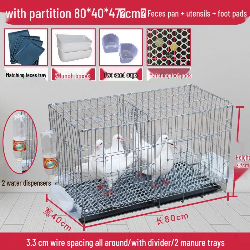 Large Pigeon Cage for Breeding & Pairing with Free Shipping - Ideal for Household Use