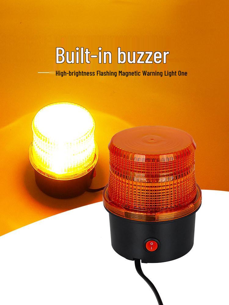 Forklift Reversing Alarm: 12V-80V Flashing LED Strobe with Bee Sound
