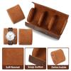Watch Roll Travel Case 2/3 Slot PU Watch Storage and Organizer Secure Storage Waterproof Portable Watch Box for Men