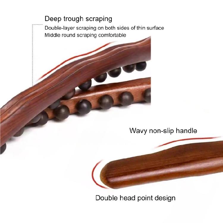 Wood Therapy Massage Tool Portable Manual Roller Stick for Athletes and Office Worker To Relieve Muscle Fatigue