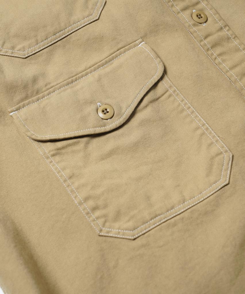 FRIZMWORKS Twill Utility Pocket Shirt Jacket _ Beige