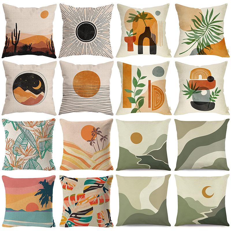 Morandi Color Abstract Pillowcase Minimalist Decorative Pillowcase Abstract Aesthetic Sofa Pillow Cushion Cover