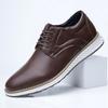 Spring Autumn Fashion Men Shoes Men PU Leather Oxfords Shoes Casual Lace-up Formal Business Wedding Dress Shoes Big Size 39-46