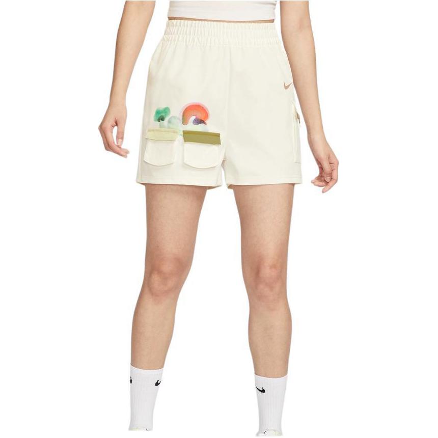 Nike Sportswear Casual Shorts Women's Sail White HF6175-133