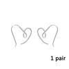 Simple Heart-shaped Exaggerated Large Earrings Personalized Hollow Twist Love Heart Design Sense Ear Hook Female Ear Jewelry