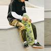 Li Ning Talent Inquiry Military Fabric Bag Skateboard Series Loose Casual Pants Men Bottoms Military-Green AKXR415-1