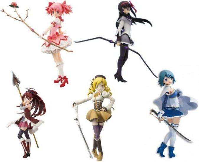

Puella Magi Madoka Magica SQ Figure 5 Type Set Madoka Mami Sayaka Kyoko Homura Akemi Kaname, Tomoe, Miki, Sakura,