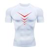 Herren eng anliegendes kurzärmeliges atmungsaktives schnelltrocknendes T-Shirt Fitness Sport T-Shirt Top