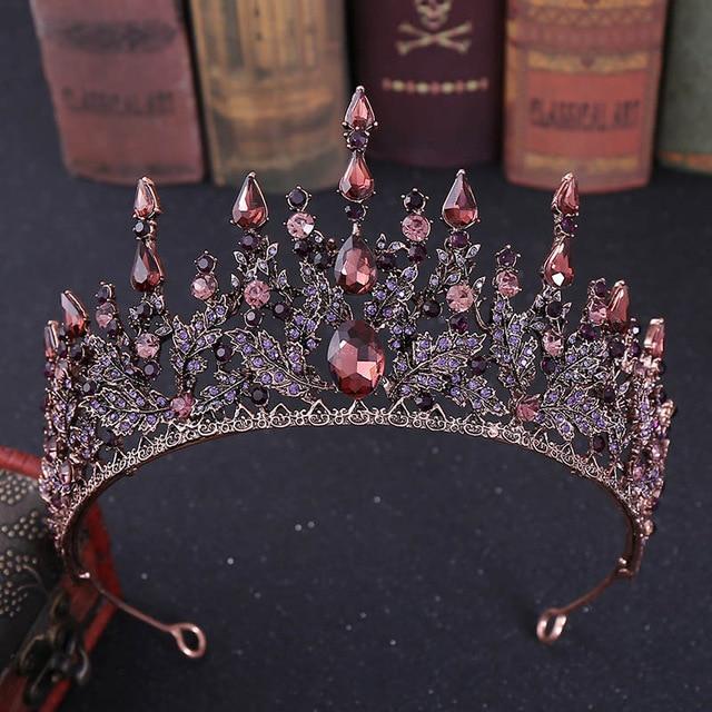 New Vintage Baroque Headbands Crystal Tiaras Crowns Bride Noiva Headpieces Bridal Wedding Party Hair Jewelry For Women