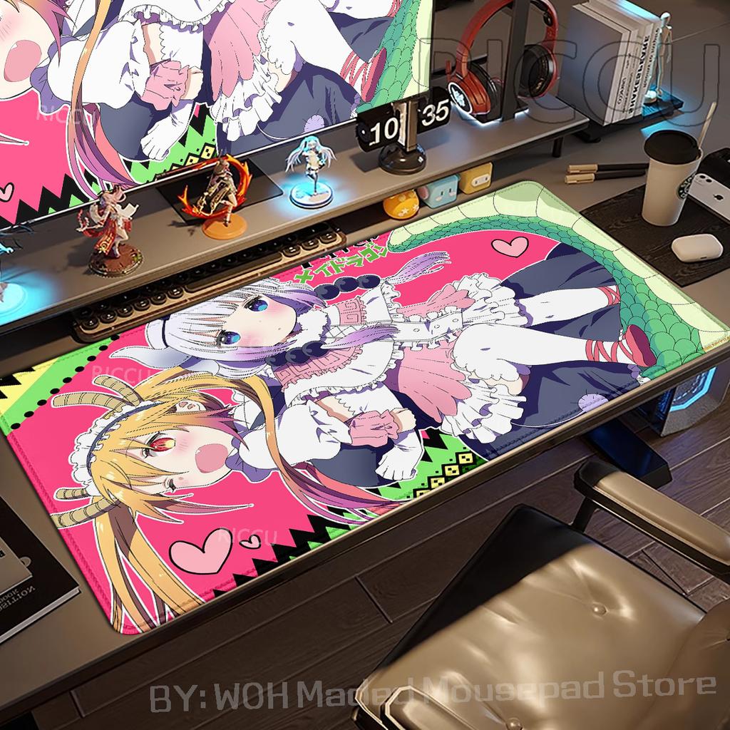 Miss Kobayashi Dragon Maid Mouse Pad Gaming Accessories Large Computer Playmat Carpet Anti-slip Laptop XXL Soft Micemat 400x900