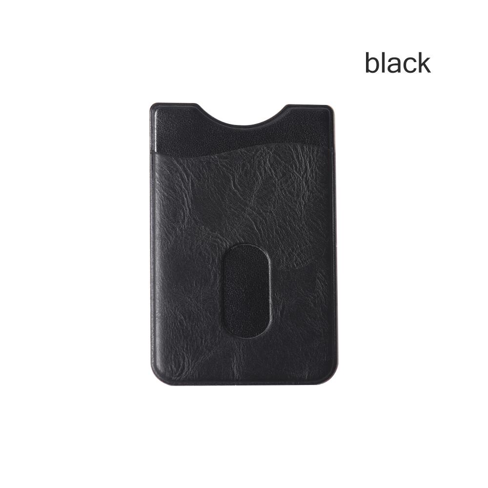 Universal Self-Adhesive Sticker Card Sleeves Phone Wallet Case Stick On ID Credit Card Holder PU Leather Cellphone Pocket