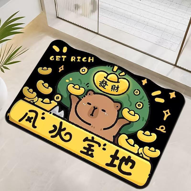 

Bathroom Anti-Slip Diatomaceous Earth Floor Mat: Water-Absorbent, Stain-Resistant, Wash-Free, Wipable Foot Pad for Toilets and Entrances. 40x60cm