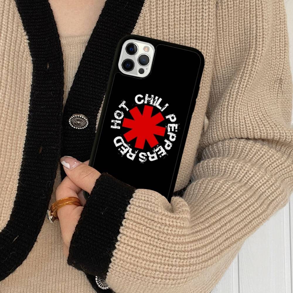 Red Hot Chili P-Peppers Band Phone Case For Iphone 16 15 14 13 12 11 Pro Max Plus Shockproof TPU+PC Hard Case
