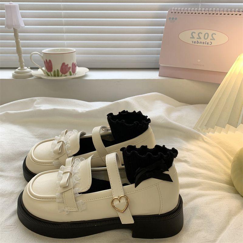 Platform British Black Small Leather Shoes Women's Shoes New Shallow Mouth Mary Jane Shoes