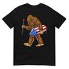 Bigfoot Fireworks 4th Of July Unisex Sasquatch American Flag Us Tshirt