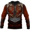 Divat tavaszi és őszi férfi kapucnis pulóver Viking Odin Tattoo Pattern Street Harajuku All-match bő, oversize kapucnis pulóver felső