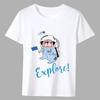 Men's T-shirt Cute Cartoon Dog Series T-shirt Summer Fashion Casual White Printed All-match Short Sleeve Top Soft Men's Clothing