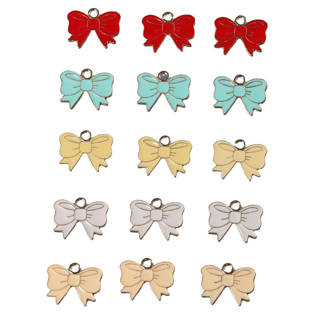 

alloy Bowknot Charm Assorted Enamel Pendants Jewelry accessories