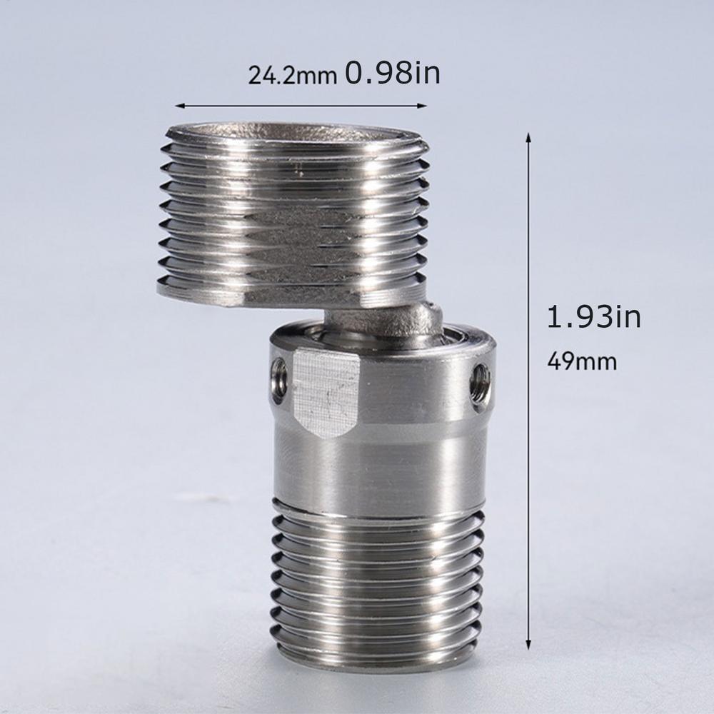 

Adjustable Shower Faucet Angle Adapter Adjustable Angled Curved Faucet Foot Stainless Steel Sturdy Shower Shower Head Component