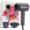 Professional Hair Dryer Cold and Hot Powerful Wind 2000W Anion Blow DC Motor with 3 Concentrator Negative Ions Styling Tools