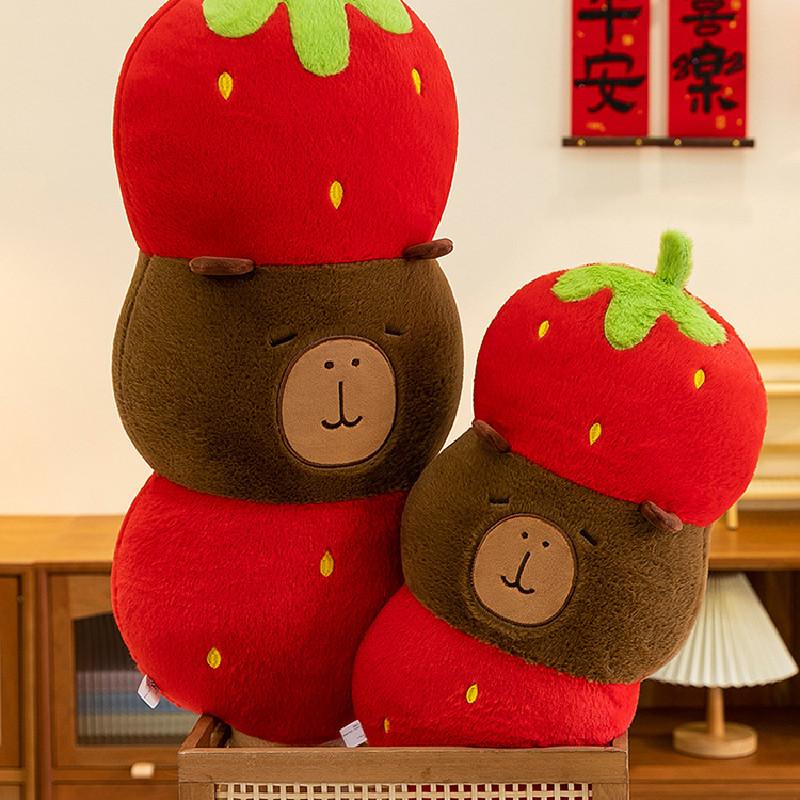 Capybara Stuffed Plush Animal Candied Haws Sleep Pillow Room Decoration Gift Kid