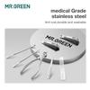 MR.GREEN Maniküre-Set, Pediküre-Sets, Nagelknipser, Werkzeuge, Edelstahl, professionelle Nagelschere, Cutter, Reiseetui-Set, 7-in-1