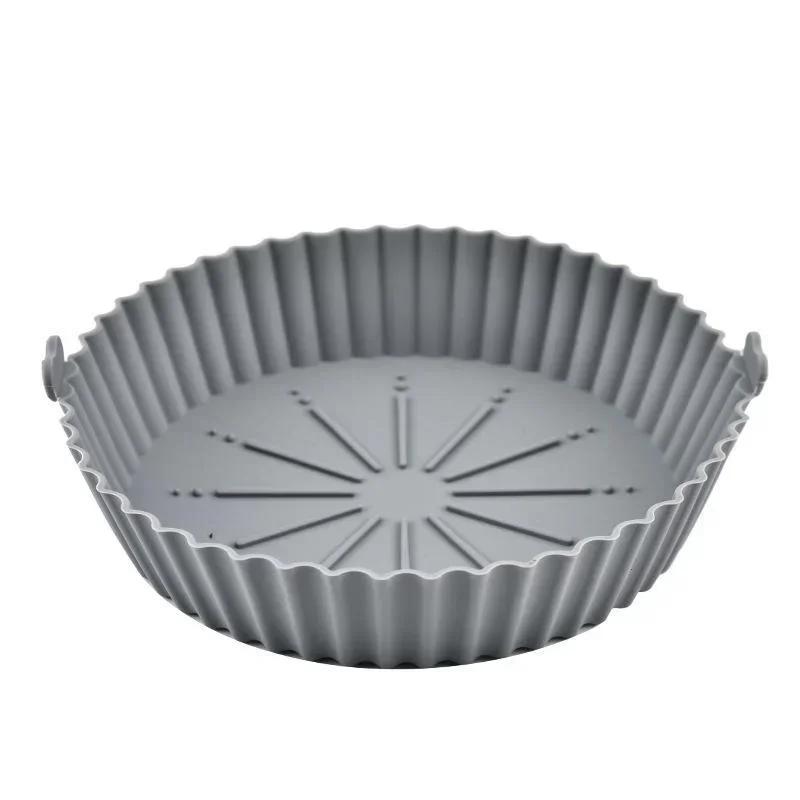 Silikon-Topfeinlagen für die Heißluftfritteuse, Korb für die Heißluftfritteuse, Ersatz für brennbares Pergamentpapier, wiederverwendbares Backblech, Ofenzubehör