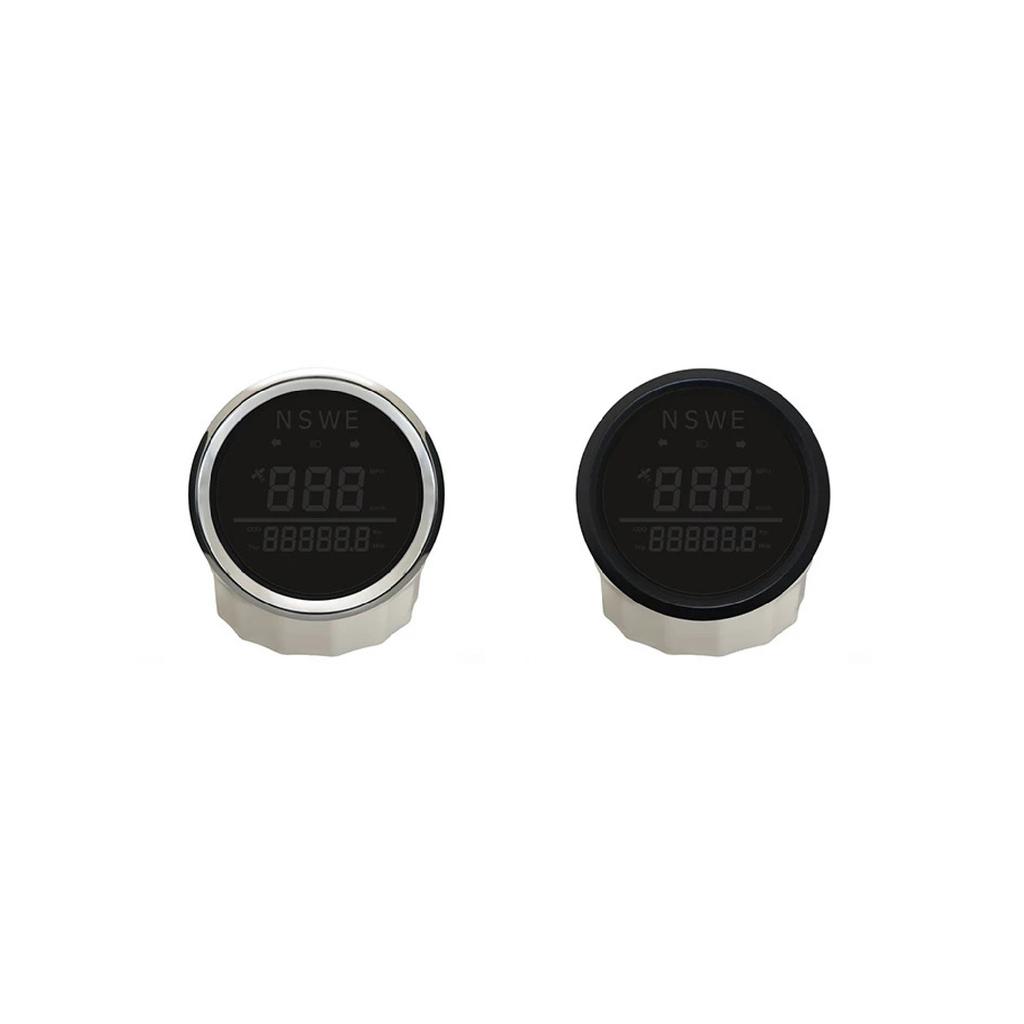 ELING 85mm Universal Digital GPS Speedometer 0-999 (MPH, Km/h) for Car Truck RV with Backlight GPS Antenna 12Volt 24V