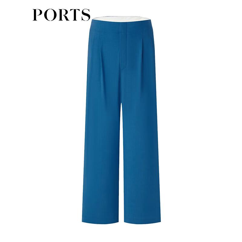 Ports Women's Wool Blend Atlantic Blue Trousers