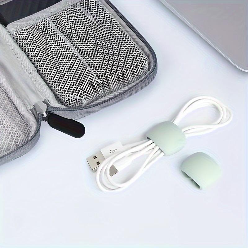 Travel Data Cable Organizer for Headphones And Charging Cables, a Easy And Multifunctional Winding Tool