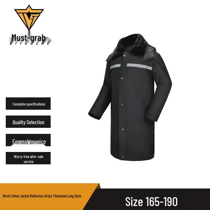 Bitozhe Unisex Winter Reflective Waterproof Thermal Work Parka