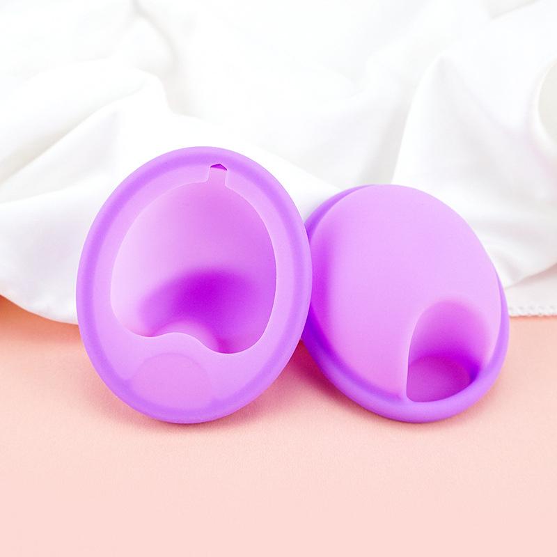 1Pcs Silicone Flat Fit Design Extra Thin Reusable Silicone Menstrual Disc For Women Menstrual With Pull Tab Sterilizing