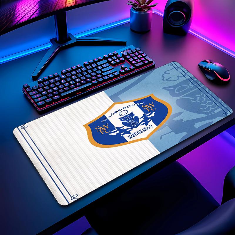 Sheffield Wednesday Football Pattern Mouse Pad Non?Slip Rubber Base Gaming Mousepad For Desk Office Home