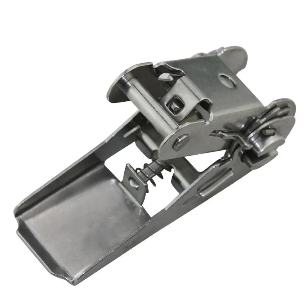 Thickened Structure Thickened Webbing Strap Fastener Cargo Lashing Buckle  Cargo Binding серебряный