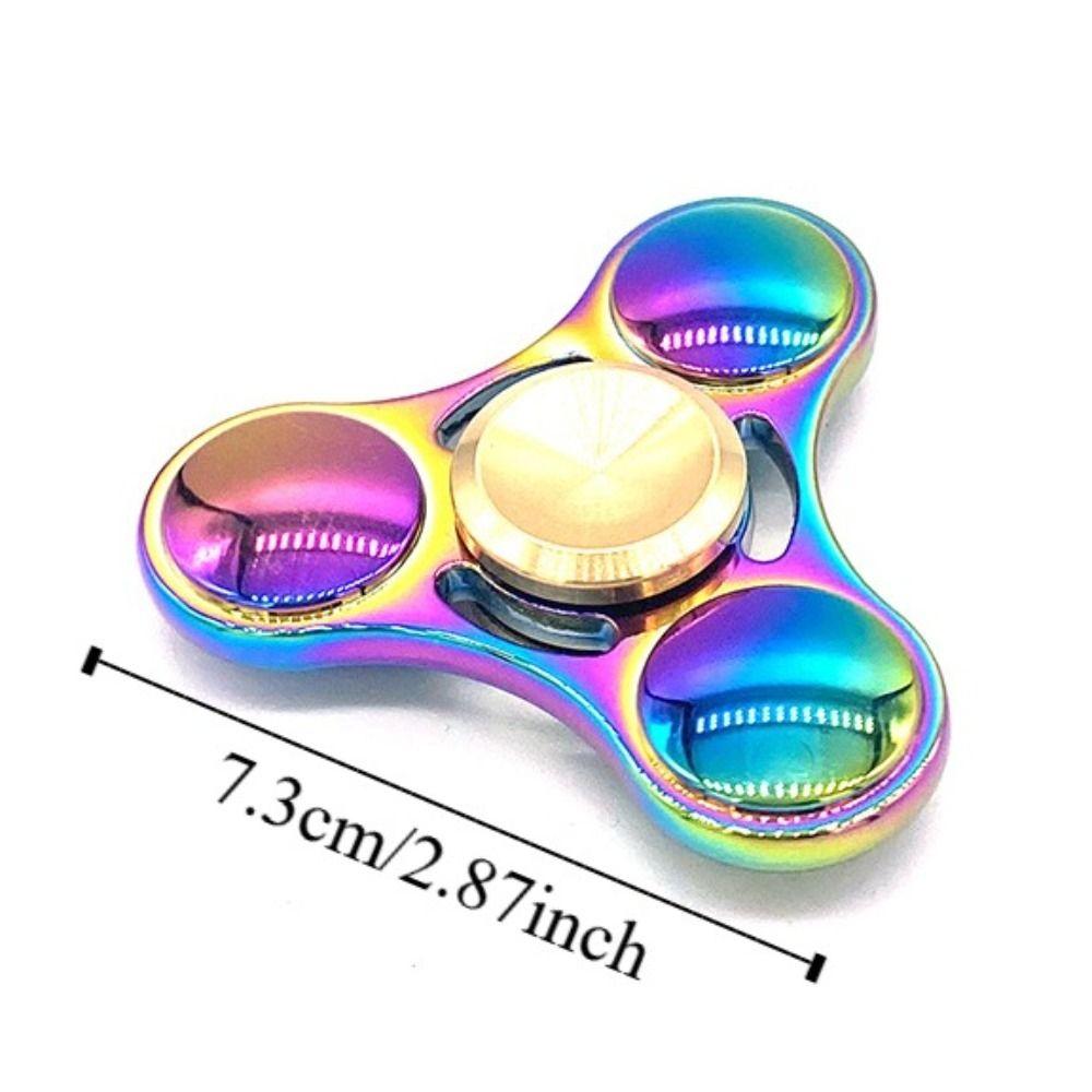 Copper Cap Hand Spinner Plating Colorful Fingertip Toy Fingertip Gyroscope  Office