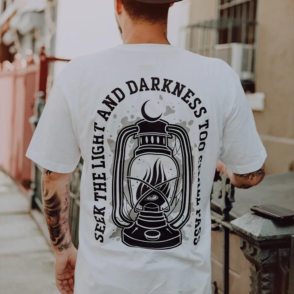 Funn Skull Drinking Beer Graphic Tshirt Men Dark Punk Skull Top Street Rock Hip-Hop Shirt Unisex XS-4XL Tee Roupas Masculinas