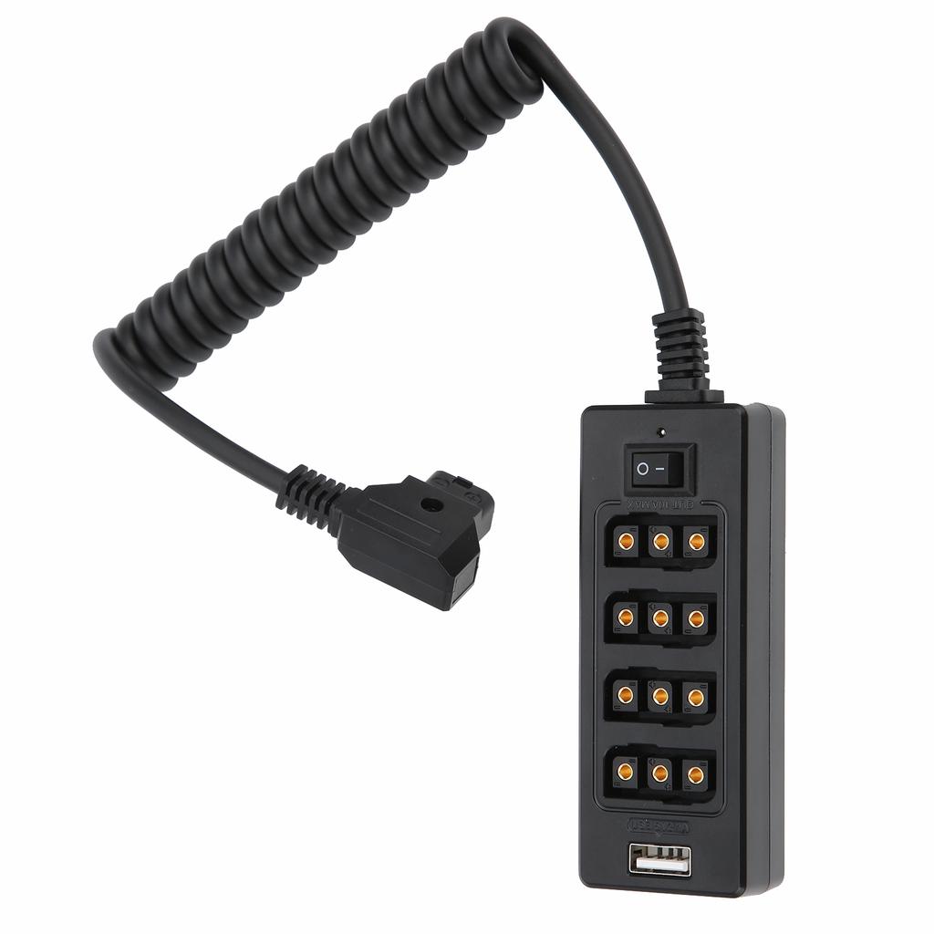 DTAP Stecker auf 4-Port DTAP Buchse Hub Stromkabel Splitter für VLock Kameraakku