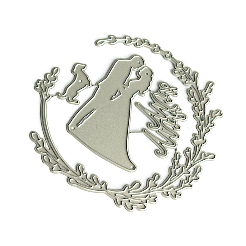 Hochzeit Herr und Frau Dekorative Stanzform Metall Prägeschablonen Kohlenstoffstahl Schneidformen für Kartenherstellung Scrapbooking