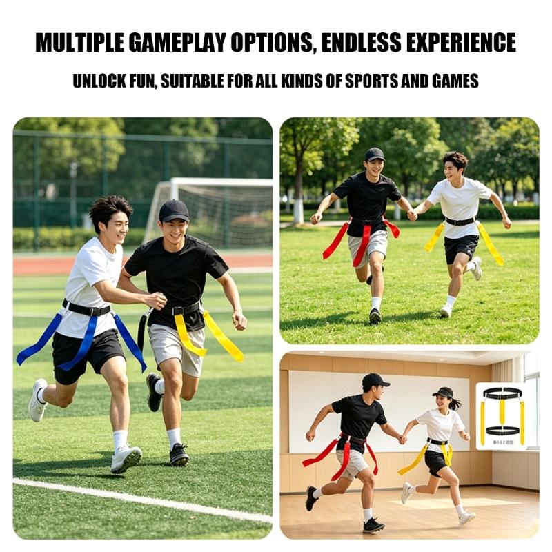 Nylon Waist Belt Soccer Belt Adjustable Football Waist Strap Soccer Training Ribbon Football Flags Football Sport Belt