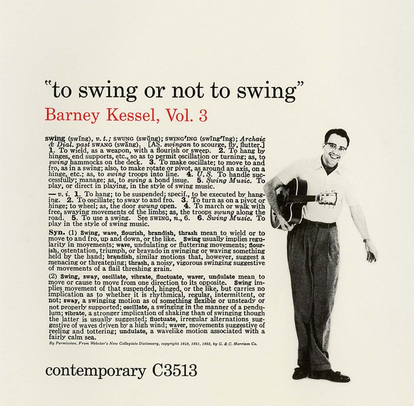 CD БАРНИ КЕССЕЛ To Swing Or Not UCCO9965 2010 Япония Оби Джаз