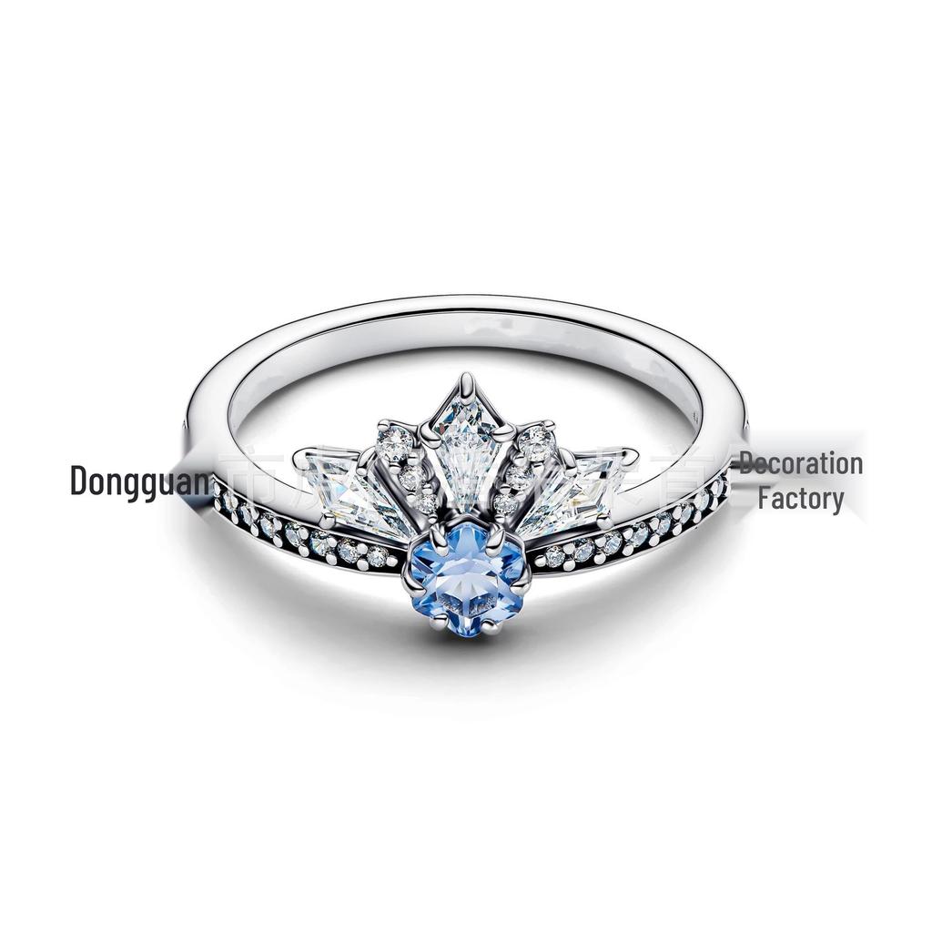 Elegant European and American Knotted Flower Diamond Rope Ring for Women - Chic Japanese & Korean Style